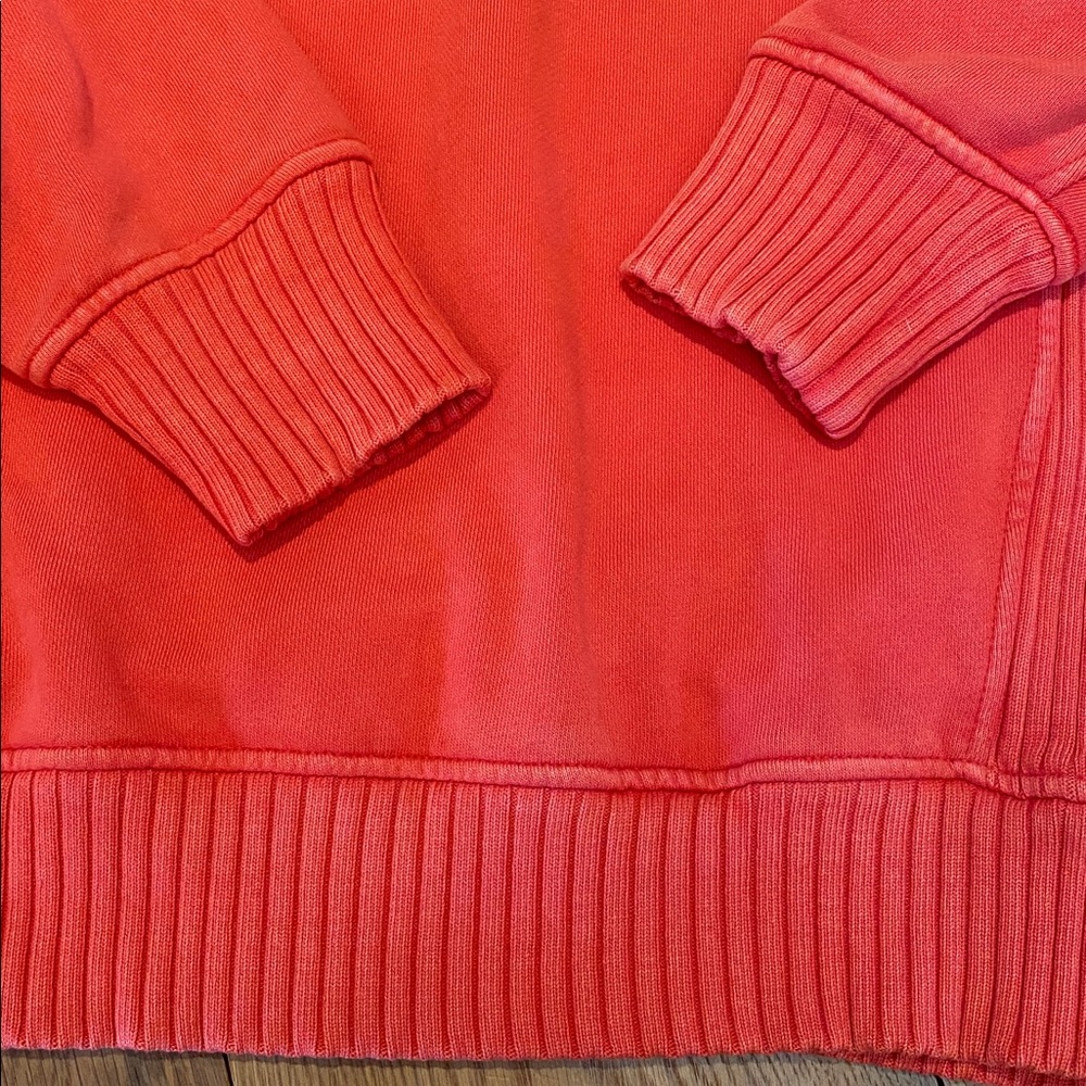 Aerie Terry Toweling Oversized Crew Sweatshirt Orange Mind in the MNTS SMALL ‘22 - Picture 3 of 11